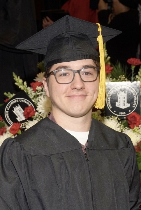 Anthony Aughenbaugh graduation portrait, Northern Illinois University